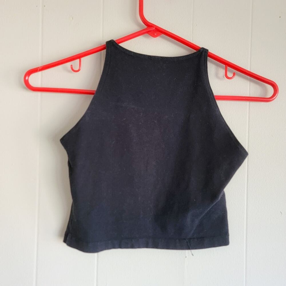 American Apparel Black and White Graphic Tank Top - Picture 2 of 3